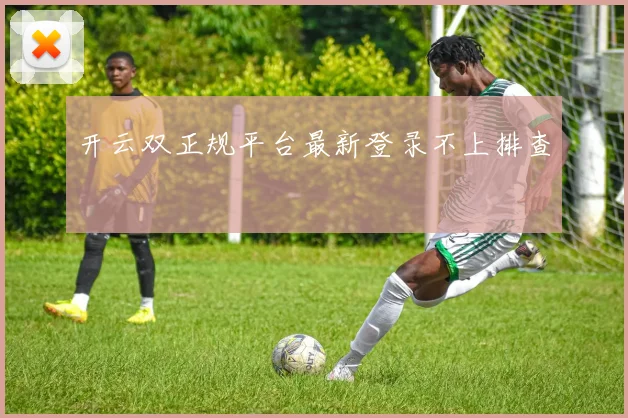 开云双正规平台最新登录不上排查